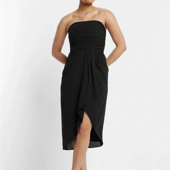 STRAPLESS MIDI DRESS - Picture 6 of 6